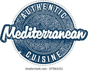 Authentic Mediterranean Cuisine Menu Food Stamp