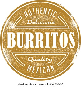 Authentic Mexican Food Burrito Design