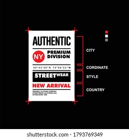 authentic ny premium division streetwear label vintage