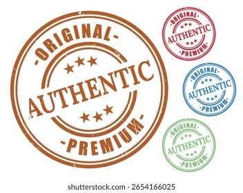 Autêntico Original Premium Badge Coleção, Grunge Borracha Garantida selos do produto
