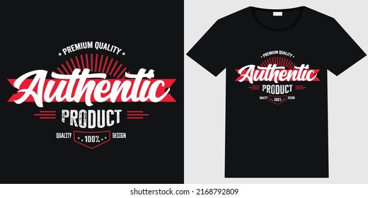 Auténtico Producto Premium, tipografía - Diseño de camisetas, vector listo para imprimir.