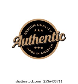 Authentic premium quality vintage logo