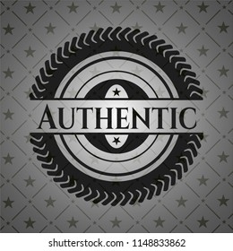 Authentic retro style black emblem