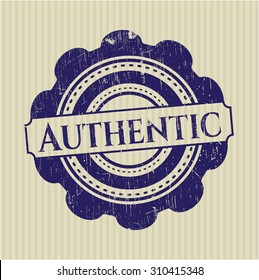 Authentic rubber grunge seal