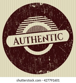 Authentic rubber grunge seal