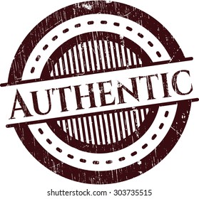 Authentischer Gummistempel