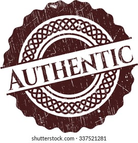 Sello de textura de hule de goma auténtico