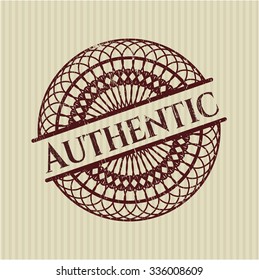 Authentic rubber seal