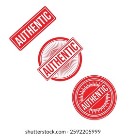 Authentic Rubber stamp design Vector 