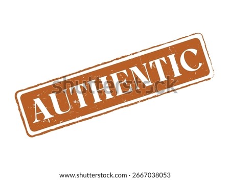 AUTHENTIC Rubber Stamp Seal for Certification and Genuineness
