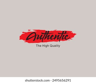Authentic simple vintage fashion vector image 