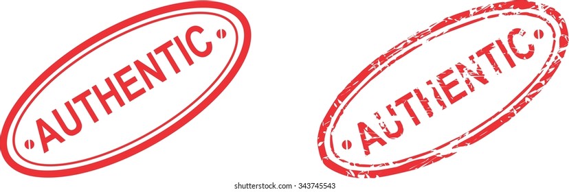 authentic stamp sticker in vector format very easy to edit 