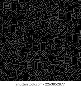 vector de línea alfabeta superior auténtico