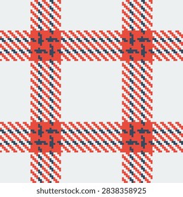 Authentic tartan seamless vector pattern, Scottish heritage textile background, perfectly tileable seamless swatch. Warm woven texture for winter fashion, scarves, jackets, knitwear