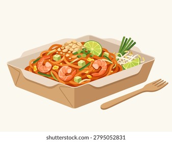 Authentic Thai Pad Thai Noodles
