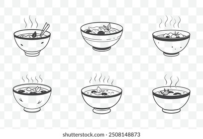 Arte vectorial Auténtica de sopa Tom Yum Goong con ingredientes y Elementos tailandeses tradicionales