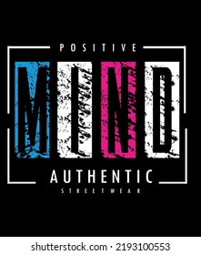 Authentic typography design t-shirt print vector illustration