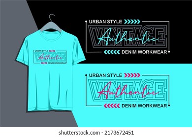 Authentic typography for print t shirts