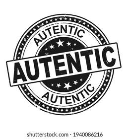 Authentic vector certificate isolated on white background