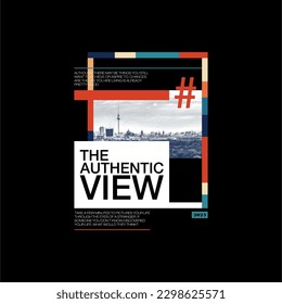 the authentic view city simple vintage fashion