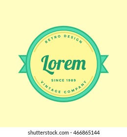 Authentic vintage Logo and Badge. Vintage design element, logo, badge, brand, identity, object and label vector illustration