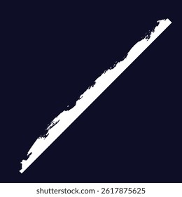 Authentic white chalk stroke vector with rough texture on dark blue. Perfect for school themes, chalkboard designs, and hand-drawn projects. Grainy, natural scribble effect.