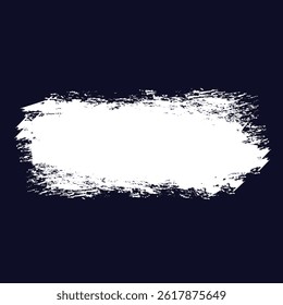 Authentic white chalk stroke vector with rough texture on dark blue. Perfect for school themes, chalkboard designs, and hand-drawn projects. Grainy, natural scribble effect.