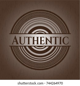 Authentic wood emblem