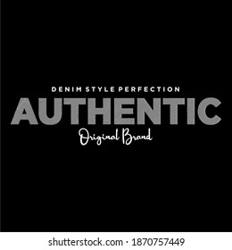 authentic word design with polka dots background, for shirt design, print in white color