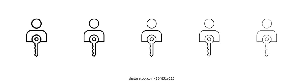 Authentication icon filled flat sign concept for web design.