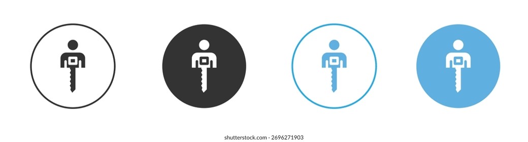Authentication icon Logo Template Design set