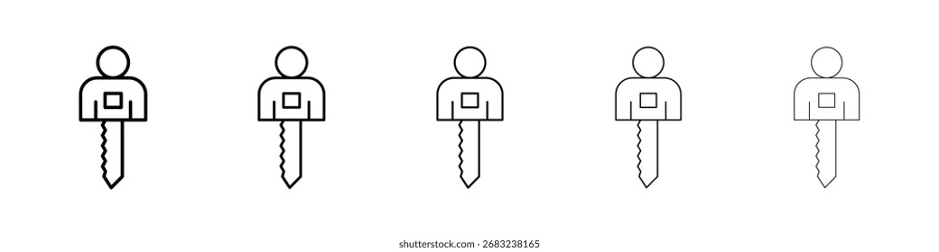 Authentication icon for mobile concept and web design.