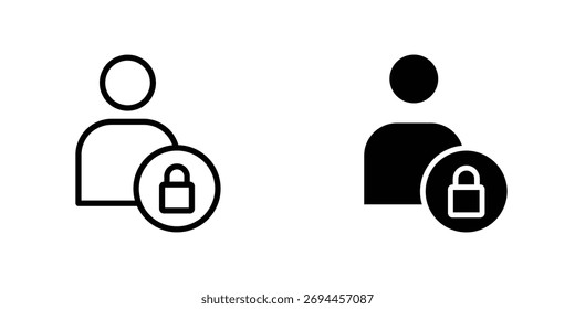 Icono de autenticación Ilustración vectorial simple para gráficos y Diseño web.