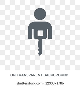 Authentication icon. Trendy flat vector Authentication icon on transparent background from Internet Security and Networking collection. 