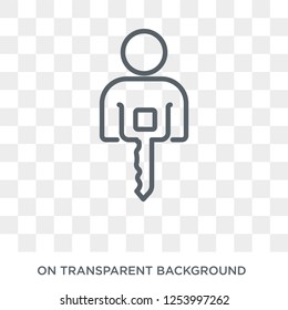 Authentication icon. Trendy flat vector Authentication icon on transparent background from Internet Security and Networking collection. High quality filled Authentication symbol use for web and mobile