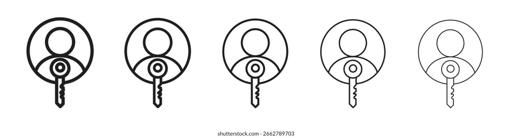 Authentication icon for your web site design, logo, app, UI.