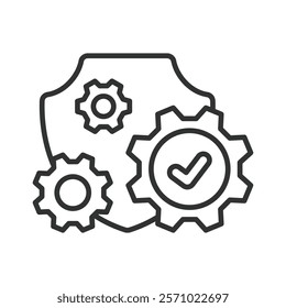 Authentication mechanisms, icon in line design. Authentication mechanisms, authentication methods, secure login on white background vector. Authentication mechanisms editable stroke icon