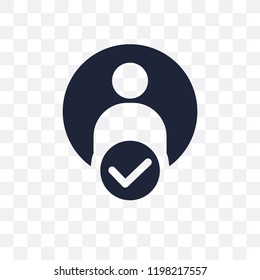 Authentication transparent icon. Authentication symbol design from Internet security collection. Simple element vector illustration on transparent background.