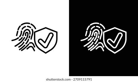 Autenticidad Versión de dos tonos en fondo blanco y negro