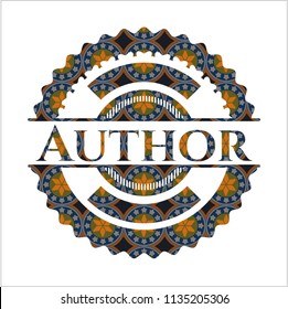 Author arabic emblem. Arabesque decoration.