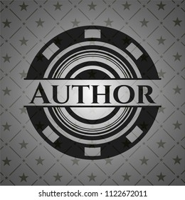 Author black emblem. Vintage.