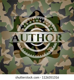 Author camouflage emblem