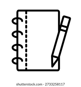 Autor Escritura Creativa Cuaderno Icono - Proceso de Inspiración de ideas