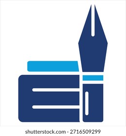 Autor flach blau Symbolstil