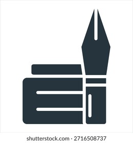 Vektorgrafik des Autors des Glyphensymbols