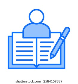 Author Icon Element For Design