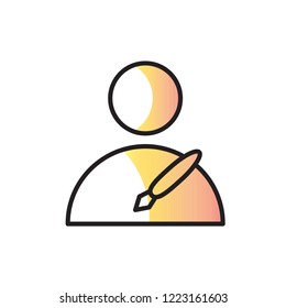 author icon vector. job icon modern style