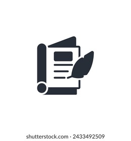 author icon. vector.Editable stroke.linear style sign for use web design,logo.Symbol illustration.