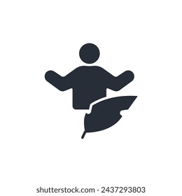 icono de autor. vector.Trazo editable.signo de estilo lineal para el uso de diseño web,logo.Ilustración de símbolo.