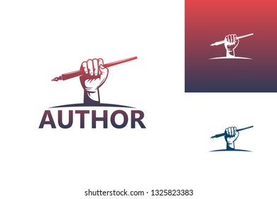 Author Logo Template Design Vector, Emblem, Design Concept, Creative Symbol, Icon